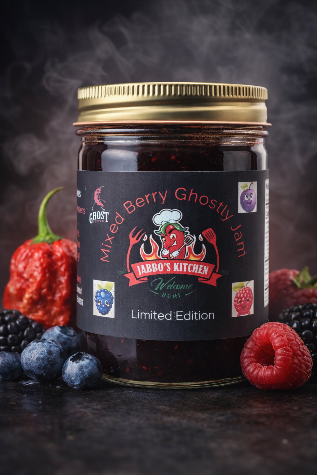 Jabbo's Mixed Berry Ghostly Jam