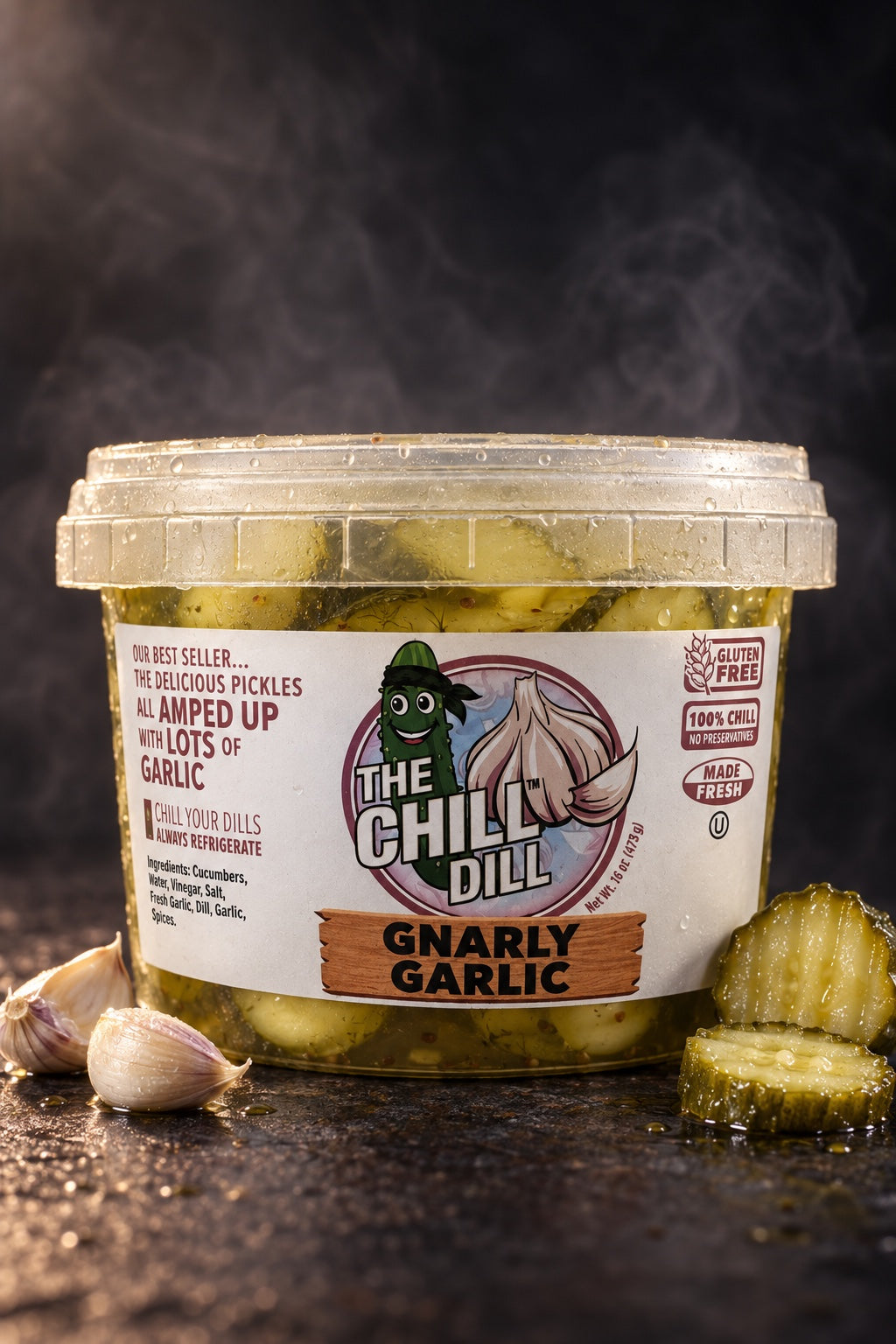 Gnarly Garlic Pickles