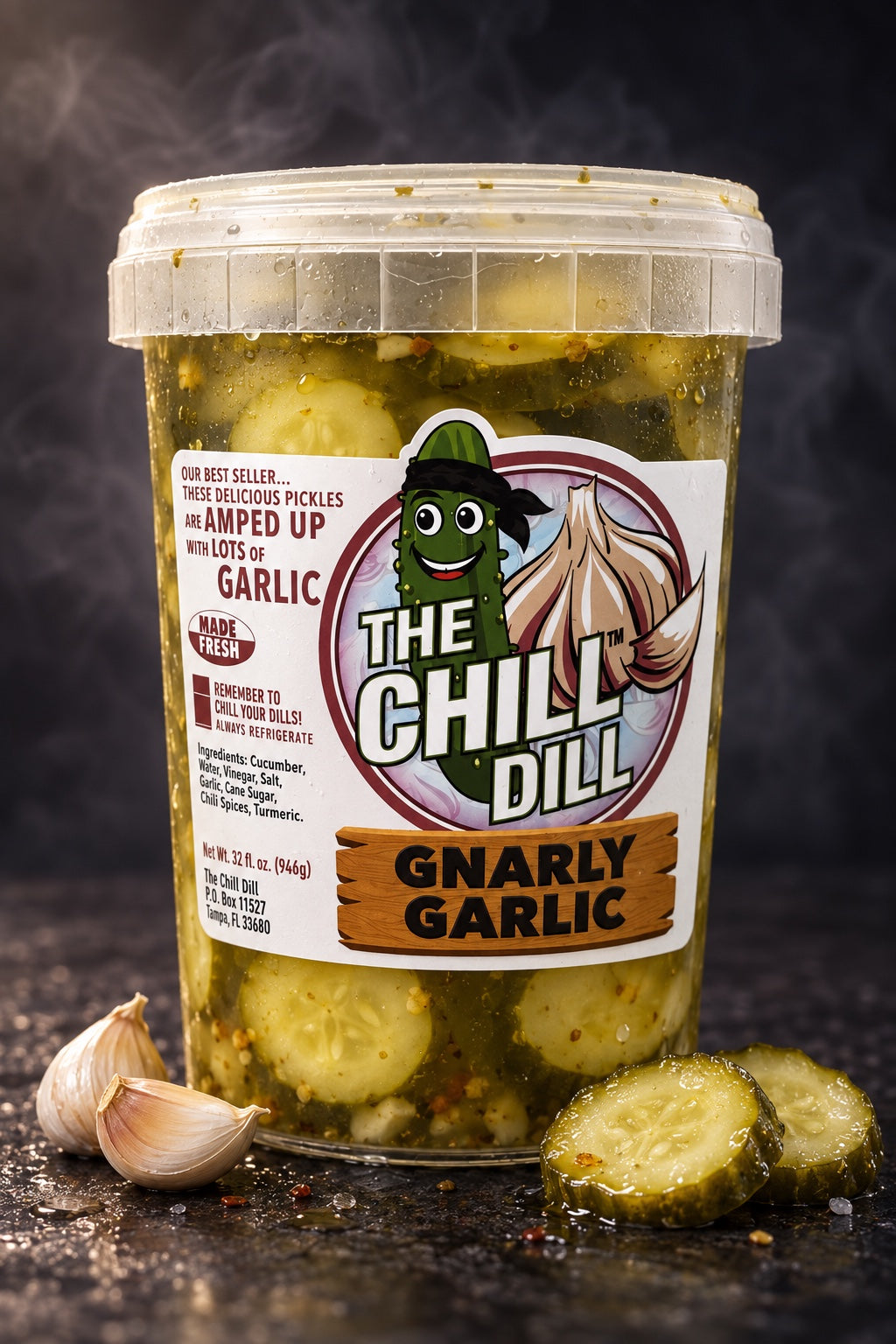Gnarly Garlic Pickles