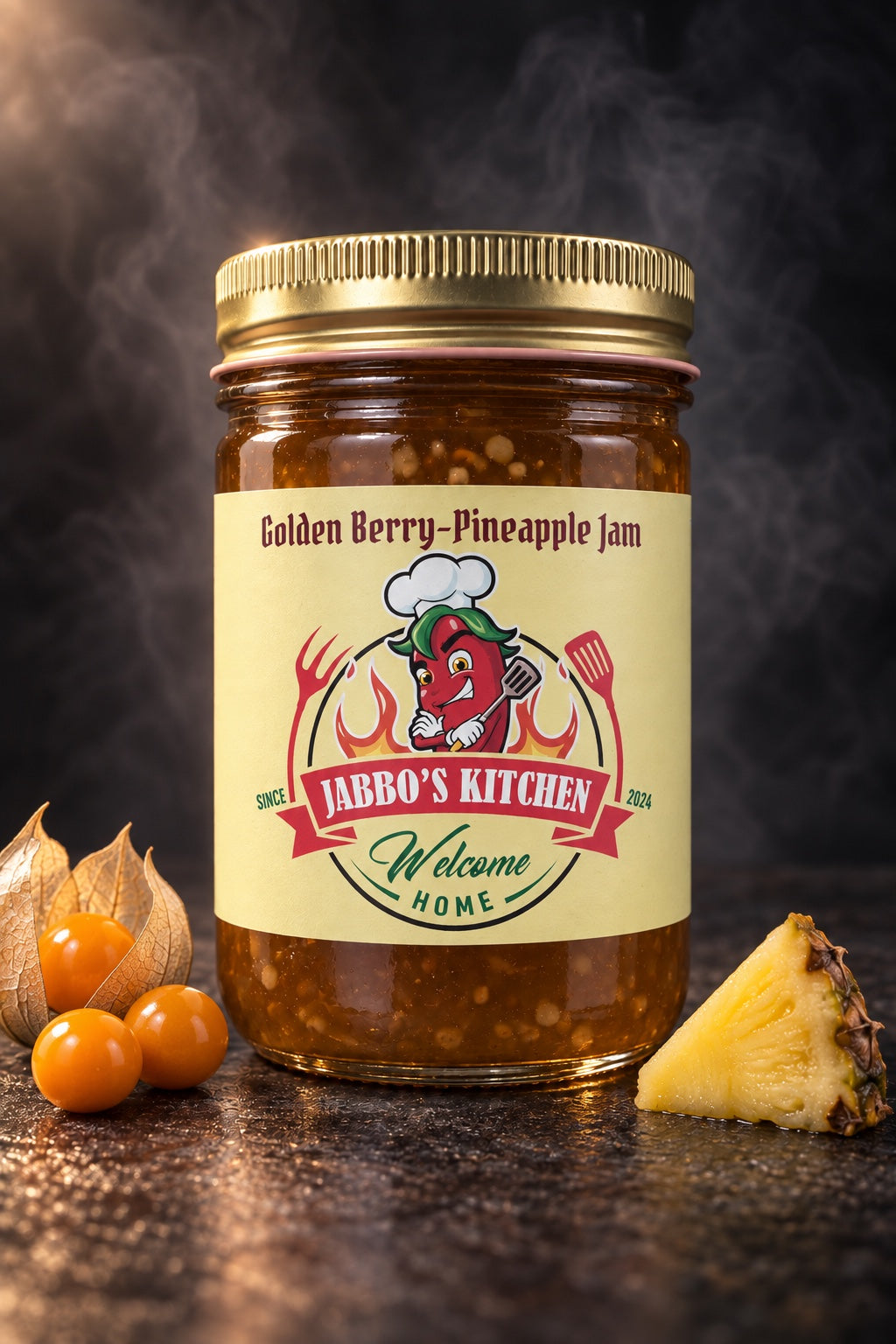 Golden Berry-Pineapple Jam